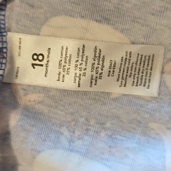 Carter's Footie Pajamas Happy Whales Purple Pink Green White Size 18 Months - Picture 7 of 7